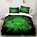 3D-prinditud Feid Ferxxo r&auml;ppari voodipesukomplekt poistele t&uuml;drukutele Tekikate padjap&uuml;&uuml;r &Uuml;heinimese kaheinimesevoodi suurused EU Single 135*200cm/53x79in 3pcs black