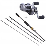 &Otilde;ngeritva ja &otilde;ngerulli kombinatsioon peibutusp&uuml;&uuml;giks Peibutusrulli v&auml;rske/soolavee kalastustarbed 1.8m Rod Left Reel