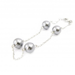 Les Tr&eacute;sors De Lily [I4003] - h&otilde;bedane k&auml;ev&otilde;ru  Perla  h&otilde;behall (roodiumiga kaetud) - 8 mm hall