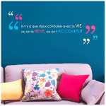 Les Tr&eacute;sors De Lily [Q0586] - Kleebiste leht  S&otilde;numid  ( Elus on ainult kaks k&auml;itumisviisi... ) - 50x70 cm mitmev&auml;rviline