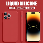 Pehme vedel silikoon&uuml;mbris Ultra Slim kaitsev p&otilde;rutuskindel kate iPhone 15 14 Plus 13 12 11 Pro Max 8 X XR XS Max jaoks iPhone 11 punane
