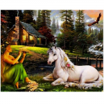 Teemantmaali ristpistekomplekt Crystal Diamond Dekoratiivne t&auml;ispuurvaiguga teemanttikandid 20X30CM