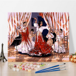 DIY maalimine numbrite j&auml;rgi Kunst Kodukaunistus Hobid Numbrid Maalimine K&auml;sit&ouml;&ouml; Digitaalne &otilde;limaal 40x50cm no frame