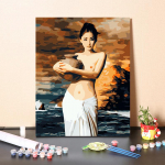 DIY maalimine numbrite j&auml;rgi Digitaalne &otilde;limaal Hobid Kunst K&auml;sit&ouml;&ouml; Numbrite maalimine Kodukaunistamine 40x50cm no frame