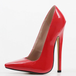 18cm High Heel Pumps Terava ninaga &otilde;hukese kontsaga seksikad naiste kingad 46 punane