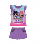 Lol Surprise T-s&auml;rgi ja l&uuml;hikeste p&uuml;kste komplekt 3ans Heleroosa