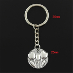 Mood Lilled Tulbid 25x25mm Ripats 30mm V&otilde;tmehoidja Metallist H&otilde;bedane V&auml;rv Meestele Auto Kingitus Suveniirid V&otilde;tmehoidja h&otilde;be