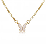 High Sense of Fritillary Butterfly ripatsiga kaelakee, lihtne v&otilde;rkpunase temperamendiga naiste rangluukett