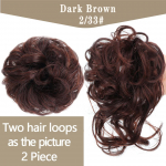 LUPU Chignon juuksepaelad S&uuml;nteetilised elastsed juuksepaelad v&otilde;ltskummist klambrid, pikendused BunWomen loomulik lokkis hobusesaba