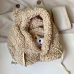 Cartoon Ear Lamb Beanie M&uuml;ts maskiga Soe Balaclava Talvine Paksendatud K&otilde;rvakaitse S&uuml;gis Skullies Nokam&uuml;tsid naistele T&uuml;drukule 56-58cm