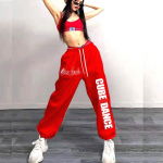 Suurem&otilde;&otilde;tmelised tindirohelised spordip&uuml;ksid naistele lahtised p&uuml;ksid Hip Hop-h-riistvarap&uuml;ksid Retroprinteriga Jazz Street Dance pikad p&uuml;ksid S