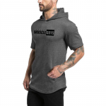 Muscleguysi riided dressipluusid meeste l&uuml;hikeste varrukatega T-s&auml;rk J&otilde;usaalide topid Pusad Sportlik dressipluus Treenimiseks Puuvill M must