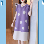 Suures suuruses temperamendiga kleidid Naiste suvine avar &otilde;huke A-joonega plisseeritud kleit naistele M roheline