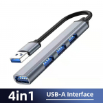 Fonken 7 pordiga C-t&uuml;&uuml;pi jaotur USB 3.0 jaoturi laiendusjagaja kiire OTG-adapter s&uuml;learvuti k&otilde;vakettale, hiire klaviatuurile 4 Ports USB A Interface hall