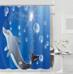 Moodne du&scaron;ikardin Mood l&auml;ikiv du&scaron;ikardinad pol&uuml;esterkangas veekindel vannikardinad vannitoa vahekardin 12 konksuga 180x200cm