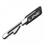 1tk Car Tuning Atuo Embleemi kleebis GT Line jaoks Mitsubishi Outlander ASX Lancer EX L200 Mirage Pajero Galant must