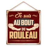 Les Tr&eacute;sors De Lily [R4341] &ndash; metallist tahvel &bdquo;Tualettruumid&rdquo; (Olen p&otilde;lvili) - 20x20 cm pruun