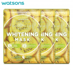 Watsons Love My Glow Gold Kiwi Whitening Mask, 100% Vegan, Dermatologically Tested, 30 ml. x 3 pcs - Facial Mask, Mask Sheet 30 ml. x 3 pcs