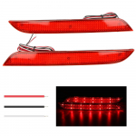 BMW 5. seeria jaoks F10 F11 F18 520d 520i 523i 525d 2 t&uuml;kki tagumise p&otilde;rkeraua helkuri pidurituled Vastupidavad auto LED &uuml;ksikud pidurituled punane