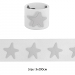 H&otilde;bedased helkurteibid Plaaster Stars S&uuml;da Vin&uuml;&uuml;l Film Transfer Isetegija T-s&auml;rk Riided Kleebised Parches Ropa Triikraud peal plaastrid 3x100cm 3x100cm