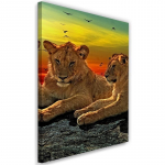 L&otilde;uenditr&uuml;kk Lions Africa Animals 40x60 mitmev&auml;rviline
