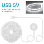 L&auml;bistav puidust USB 5 V LED-riba neoonvalgusm&auml;rgi puuteandur, h&auml;mardatav dimmeri l&uuml;liti neoonlamp lint K&ouml;&ouml;k Magamistoa Toa sisustus 1M