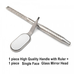 Hambaravi Suu peegel Odontoskoop Suuhooldus Hammaste Puhastus Uuring H&uuml;gieen Klaas Peegel Peegli K&auml;epide 1 set D ruler handle