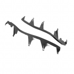 Esitulede katte riba kaunistusriba vasak ja parem asendus BMW 3-seeria E46 M3 jaoks (2001-2006) must