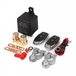 12 V autorelee 200A kaugjuhtimispult, kahe juhtmevaba kaugjuhtimispuldi lahti&uuml;hendamise l&uuml;liti vaskspiraalpatarei isolaator 1pcs remote controller & 1pcs connector mitmev&auml;rviline