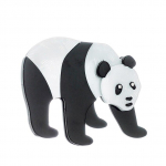 Blucome Cartoon loomaprossid Panda kohandatud k&auml;sitsi valmistatud emailiga riided kaelarihm rev&auml;&auml;r Haakn&otilde;elad kott metallist m&auml;rgid ehted armastatule valge