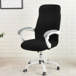 Spandex tooli kate Veekindel Jacquard arvuti istmekatted Elastne kontorilaud Funda Silla Escritorio s&ouml;&ouml;gilaua kate S Chair Cover sinine