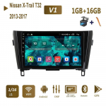 2Din Nissan X-Trail T32 Qashqai 2013-2017 Android Carplay autostereo raadio Multimeedia videopleier GPS-navigatsioon 2+32GB 1+16GB