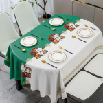 Ovaalsed PVC laudlinad Taim Lillev&otilde;re Geomeetriline Veekindel &otilde;li -Hindel Lihtne Puhastada Kohvi-s&ouml;&ouml;gitoa kate Laudlina Dekoratsioon 100x160cm 1pcs