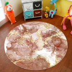 Marmorist kiirliivast &uuml;mmargune vaip Kontoritooli matt Arvutilaua matt Magamistoa sisustus Elutoa matt Magamistoa diivanilaua matt diameter 40cm