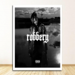 Juice Wrld Death Race for Love Kuum album R&auml;pp Hip Hop Muusika Staar Kunst L&otilde;uend Maalimine Plakat Sein Kodukaunistus Quadro Cuadros Ilma raamita 50*70cm