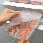Lahterdatud kast K&uuml;lmkapi organiseerija Toidujagaja K&uuml;lmutatud kr&otilde;beda hoiukarp 1-Pack
