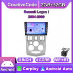 Android Renault Logan I 2004-2009 jaoks koos nupunupuga auto CarPlay raadio video multimeedia GPS-m&auml;ngija 2+32 GB 2+32GB
