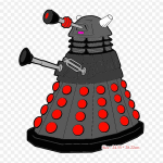 Doctor Who Dalek Dalek Triikimine soojus&uuml;lekandel tr&uuml;kkimisel Vin&uuml;&uuml;lplaastrid Kleebis riietele Ise ise tehke aplikatsioonid pestavad plaastrid