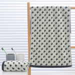 Must valge Houndstooth malelaua n&auml;or&auml;tik 100% puuvillane &uuml;liimav pehme ja paks k&auml;ter&auml;tikud t&auml;iskasvanutele, lastele, vannitoale valge