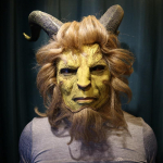 Cosplay Movie Kaunitar ja koletis mask Halloweeni karnevali t&auml;iskasvanud naiste meeste mask the beast