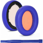 Q10 asendusk&otilde;rvapadi vahtkattega k&otilde;rvapadjad pehme padi Anker Soundcore Life Q10 / Q10BT k&otilde;rvaklappide jaoks sinine/oranž