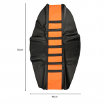 Universaalne mootorratta istmekate PU-nahast libisemisvastane haarats, pehme mootorrattapadi oranž