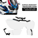 For Honda CRF1100L Twin CRF 1100 L Adventure Sports esitulede kaitse, esitulede kilekaitse esilamp black