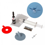 Auto esiklaasi paranduskomplekt T&ouml;&ouml;riistad Tuuleklaasi remont Give Door Protective Dekoratiivsed kleebised Klaasiparanduskomplekt V&auml;rvipuhasti