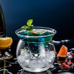 Kuum ainulaadne kokteiliklaasikomplekt restoran hotell molekulaarne gurmeekonteiner Klaasn&otilde;ud l&otilde;hestatud koonusega &uuml;mara palliga Martini smuuti tass Cocktail Glass Set 150ml And 450ml