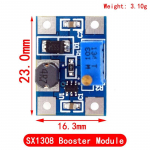 5PCS MT3608 DC-DC Step Up Converter Booster Power Module Boost Step-up Board MAX v&auml;ljund 28V 2A