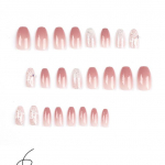 24 tk Kantavad v&otilde;ltsk&uuml;&uuml;ned, roosad gradientsed s&auml;delevad liblikas kivid t&auml;iskaanega akr&uuml;&uuml;list k&uuml;&uuml;neotsad koos pressliimiga eemaldatavad MYY 24pcs/set