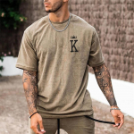 Suvine T-s&auml;rk Meeste 3D Kingi tr&uuml;kitud topid Mood Unisex T-s&auml;rk l&uuml;hikeste varrukatega O-kaelusega &uuml;lisuur T-s&auml;rk Uus vabaaja p&uuml;hades&auml;rk meestele 4XL