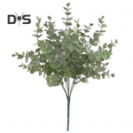 Kunstlik eukal&uuml;pt koos varrega 7 kahvliga, ei n&auml;rbu, ei kasta fotorekvisiite Realistlikud korduvkasutatavad plastikust kunstrohelised taimed Kodukaunistamistarbed roheline