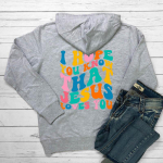 Loodan, et tead, et Jeesus armastab sind V&auml;rviline naiste kapuuts Trendikas Positiivne Pusa Christian Cotton kapuutsid S must